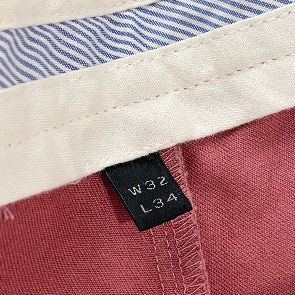 J. Crew Men’s 770 Chino Pants 100% Cotton Essential 32x34 Slacks Coral 24976 - Picture 7 of 10